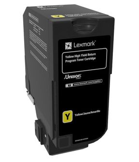 Lexmark 74C2HY0 12000paginas Amarillo toner y cartucho laser