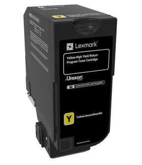 Lexmark 74c2hy0 12000paginas Amarillo Toner Y Cartucho Laser