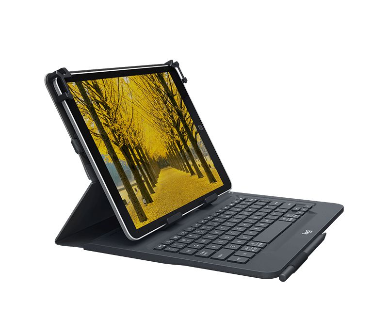 Logitech Universal Folio Teclado Para Movil Negro Qwerty Espanol Bluetooth