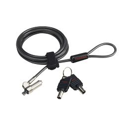 Toshiba Ultra Slim Lock 2m Negro Gris Cable Antirrobo