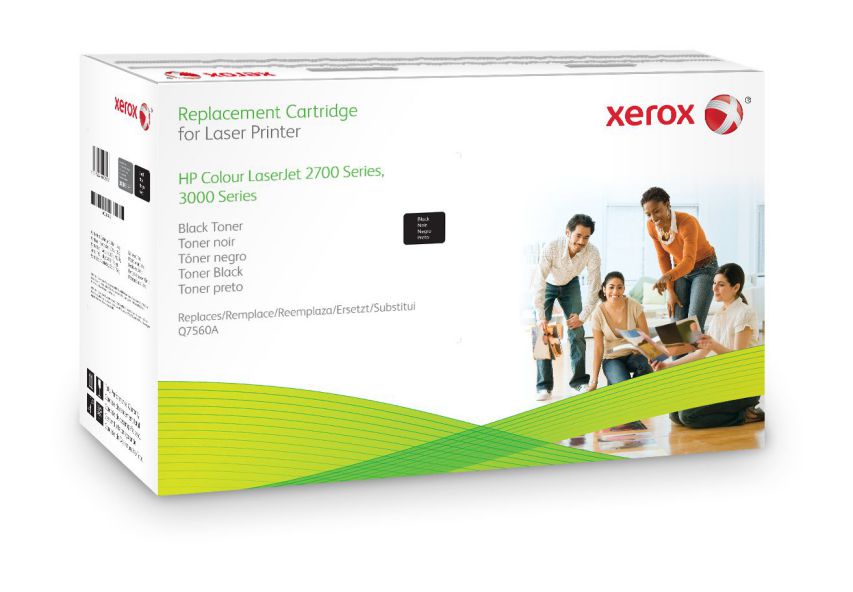 Xerox Cartucho de toner negro Equivalente a HP Q7560A Compatible con HP Colour LaserJet 2700 Colour LaserJet 3000